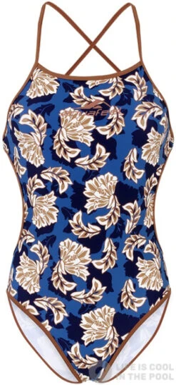 Aquafeel Baroque Ornament Mini-Crossback Blue