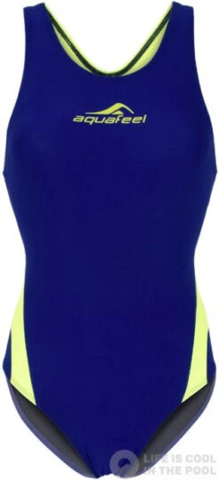 Aquafeel Racerback Blue/Fluo Yellow