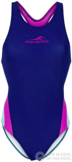 Aquafeel Racerback Girls Blue/Pink/Teal
