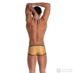 Arena 50th Gold Swim Low Waist Short Gold Multi/Black 11 Arena 50th Gold Swim Low Waist Short Gold Multi/Black -Swimming Equipment Store arena 50th gold swim low waist short gold multi black original 3