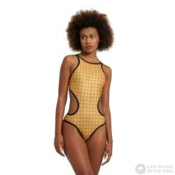 Arena 50th Gold Swimsuit Tech One Back Gold Multi/Black -Swimming Equipment Store arena 50th gold swimsuit tech one back gold multi black original 2