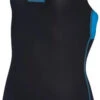 Arena Basics Swim Pro Back One Piece Junior Black/Turquoise 2 Arena Basics Swim Pro Back One Piece Junior Black/Turquoise -Swimming Equipment Store arena basics swim pro back one piece junior black turquoise original