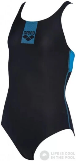 Arena Basics Swim Pro Back One Piece Junior Black/Turquoise
