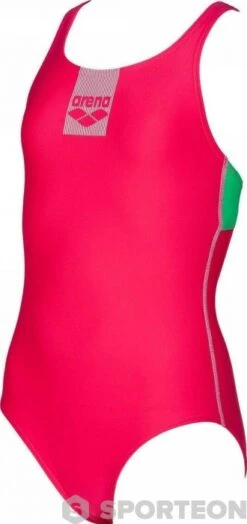 Arena Basics Swim Pro Back One Piece Junior Freak Rose/Golf Green