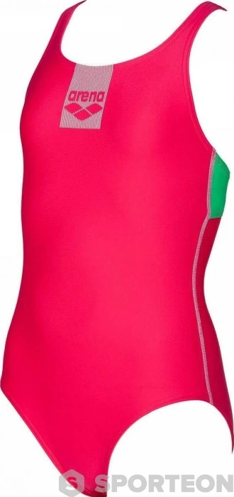 Arena Basics Swim Pro Back One Piece Junior Freak Rose/Golf Green 3 Arena Basics Swim Pro Back One Piece Junior Freak Rose/Golf Green