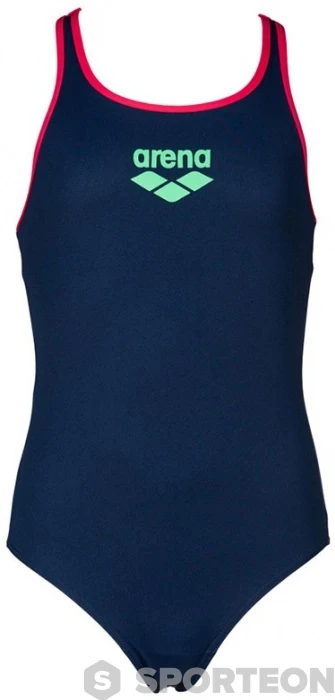 Arena Biglogo Swim Pro Back One Piece Junior Navy/Freak Rose 4 Arena Biglogo Swim Pro Back One Piece Junior Navy/Freak Rose - Image 2