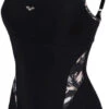 Arena Bodylift Swimsuit Francy Strap Back Black/White/Multi -Swimming Equipment Store arena bodylift swimsuit francy strap back black white multi original
