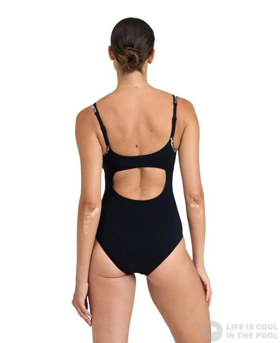 Arena Bodylift Swimsuit Francy Strap Back C-Cup Black/White/Multi 5 Arena Bodylift Swimsuit Francy Strap Back C-Cup Black/White/Multi - Image 3