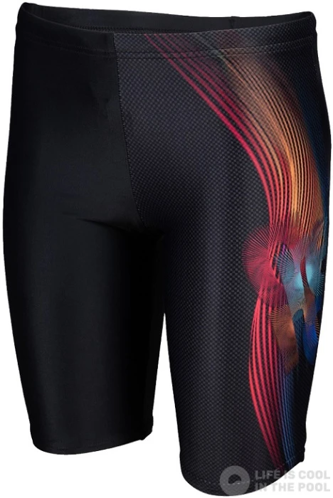 Arena Boys Parrot Swim Jammer Black/Multi 3 Arena Boys Parrot Swim Jammer Black/Multi
