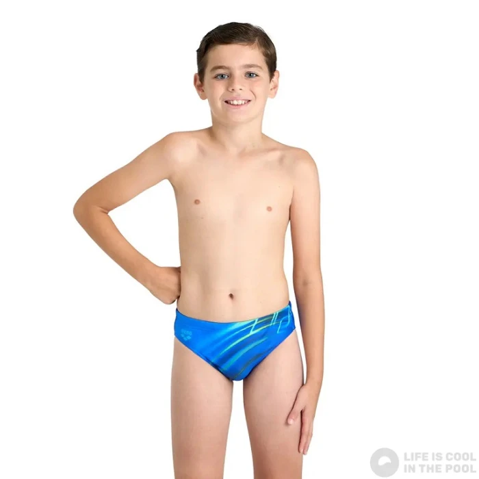 Arena Boys Shading Swim Brief Neon Blue 4 Arena Boys Shading Swim Brief Neon Blue - Image 2