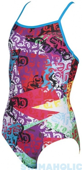 Arena Crazy Light Drop One Piece Junior Turquoise/Multi 3 Arena Crazy Light Drop One Piece Junior Turquoise/Multi