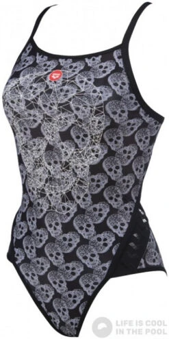 Arena Crazy Pop Skulls Superfly Back One Piece Black/Multi