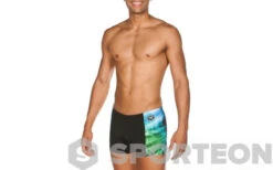 Arena Cyber Short Black/Sea Blue 12 Arena Cyber Short Black/Sea Blue -Swimming Equipment Store arena cyber short black sea blue original 4