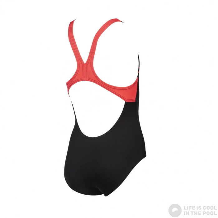 Arena Essentials Swim Pro Back One Piece Junior Black/Fluo Red 5 Arena Essentials Swim Pro Back One Piece Junior Black/Fluo Red - Image 3