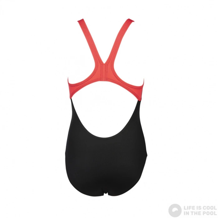 Arena Essentials Swim Pro Back One Piece Junior Black/Fluo Red 6 Arena Essentials Swim Pro Back One Piece Junior Black/Fluo Red - Image 4