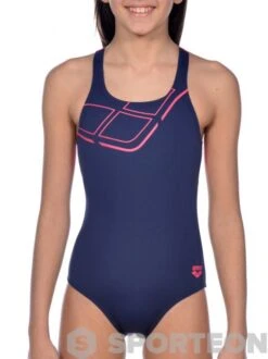 Arena Essentials Swim Pro Back One Piece Junior Navy/Freak Rose -Swimming Equipment Store arena essentials swim pro back one piece junior navy freak rose original 2