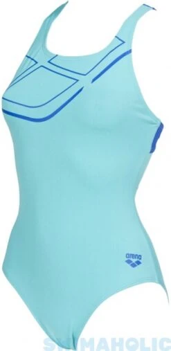 Arena Essentials Swim Pro Back One Piece Mint/Neon Blue