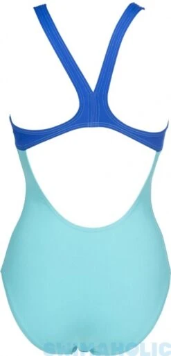 Arena Essentials Swim Pro Back One Piece Mint/Neon Blue -Swimming Equipment Store arena essentials swim pro back one piece mint neon blue original 3