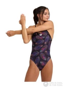 Arena Falling Leaves Swimsuit Booster Back Black/Multi 8 Arena Falling Leaves Swimsuit Booster Back Black/Multi -Swimming Equipment Store arena falling leaves swimsuit booster back black multi original 1