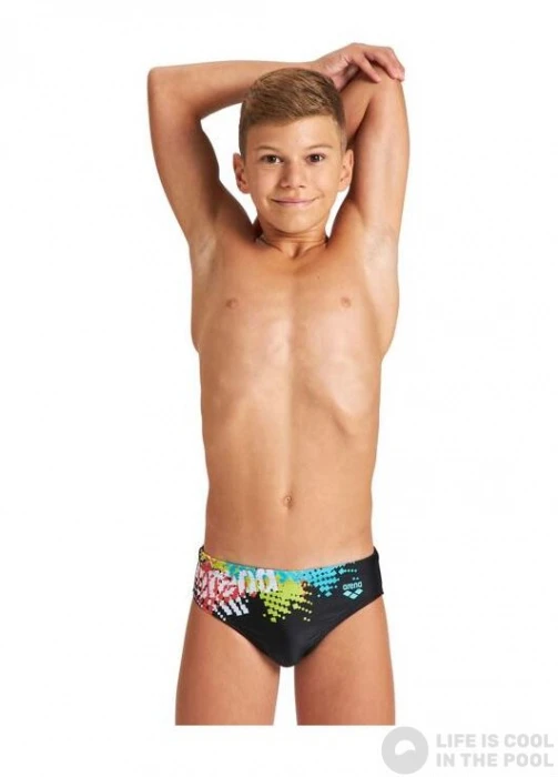 Arena Fireball Brief Junior Black/Multi 4 Arena Fireball Brief Junior Black/Multi - Image 2