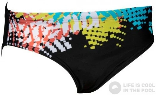 Arena Fireball Brief Junior Black/Multi 3 Arena Fireball Brief Junior Black/Multi