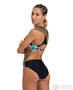 Arena Flower Bikini Swim Pro Back Black/Multi -Swimming Equipment Store arena flower bikini swim pro back black multi original 2