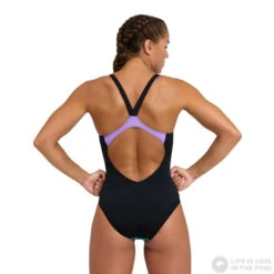 Arena Frame Swimsuit V Back Black/Lavanda/Multi 9 Arena Frame Swimsuit V Back Black/Lavanda/Multi -Swimming Equipment Store arena frame swimsuit v back black lavanda multi original 2