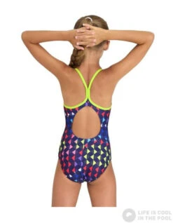 Arena Girls Carnival Swimsuit Lightdrop Back Soft Green/Multi -Swimming Equipment Store arena girls carnival swimsuit lightdrop back soft green multi original 2