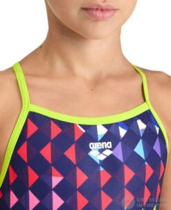 Arena Girls Carnival Swimsuit Lightdrop Back Soft Green/Multi -Swimming Equipment Store arena girls carnival swimsuit lightdrop back soft green multi original 3