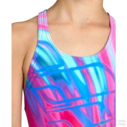 Arena Girls Shading Swimsuit Swim Pro Back Freak Rose/Neon Blue 10 Arena Girls Shading Swimsuit Swim Pro Back Freak Rose/Neon Blue -Swimming Equipment Store arena girls shading swimsuit swim pro back freak rose neon blue original 3