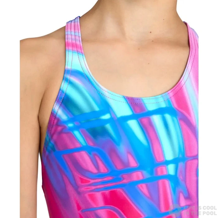 Arena Girls Shading Swimsuit Swim Pro Back Freak Rose/Neon Blue 6 Arena Girls Shading Swimsuit Swim Pro Back Freak Rose/Neon Blue - Image 4