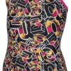 Arena Girls Swimsuit Lightdrop Back Allover Freak Rose/Black/Multi -Swimming Equipment Store arena girls swimsuit lightdrop back allover freak rose black multi original