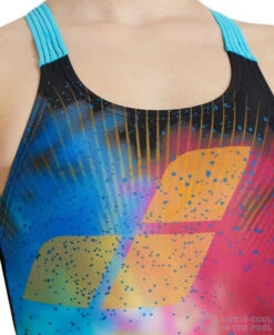 Arena Girls Swimsuit Swim Pro Back Placement Black/Martinica -Swimming Equipment Store arena girls swimsuit swim pro back placement black martinica original 3