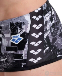 Arena Icons Swim Low Waist Short Allover Black/Multi -Swimming Equipment Store arena icons swim low waist short allover black multi original 3