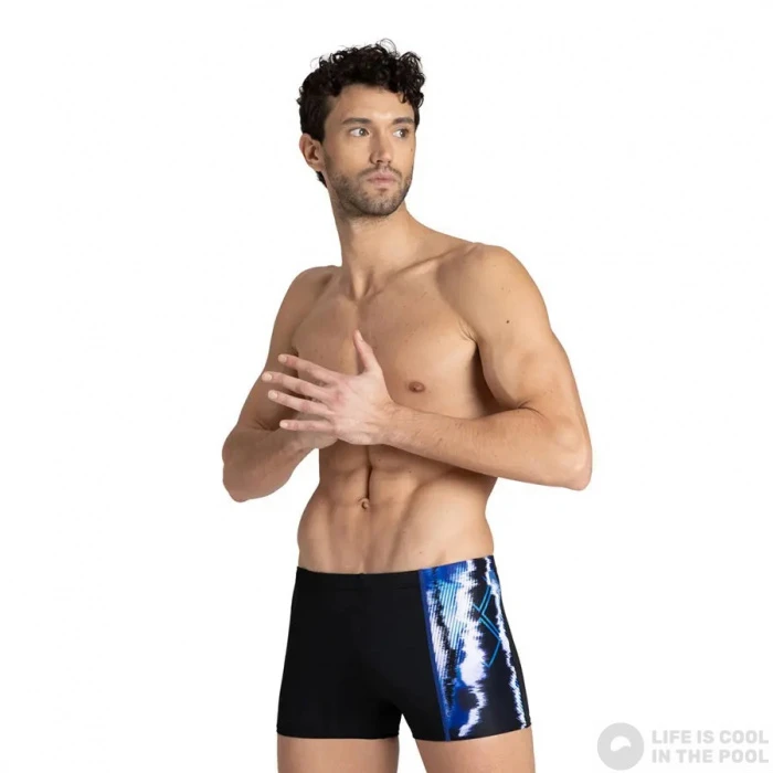 Arena Infinite Stripe Short Black/Neon Blue/Multi 4 Arena Infinite Stripe Short Black/Neon Blue/Multi - Image 2