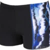 Arena Infinite Stripe Short Black/Neon Blue/Multi 2 Arena Infinite Stripe Short Black/Neon Blue/Multi -Swimming Equipment Store arena infinite stripe short black neon blue multi original