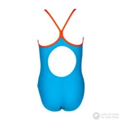 Arena Kids Girl One Piece Turquoise/Nectarine -Swimming Equipment Store arena kids girl one piece turquoise nectarine original 3