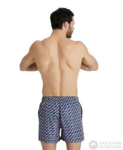 Arena Men Beach Short Allover Asphalt/Multi -Swimming Equipment Store arena men beach short allover asphalt multi original 2