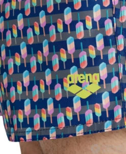 Arena Men Beach Short Allover Asphalt/Multi -Swimming Equipment Store arena men beach short allover asphalt multi original 4
