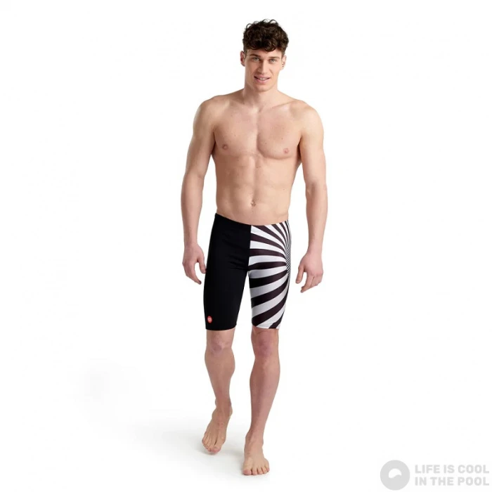 Arena Men Crazy Swim Jammer Placement Black/Multi 4 Arena Men Crazy Swim Jammer Placement Black/Multi - Image 2
