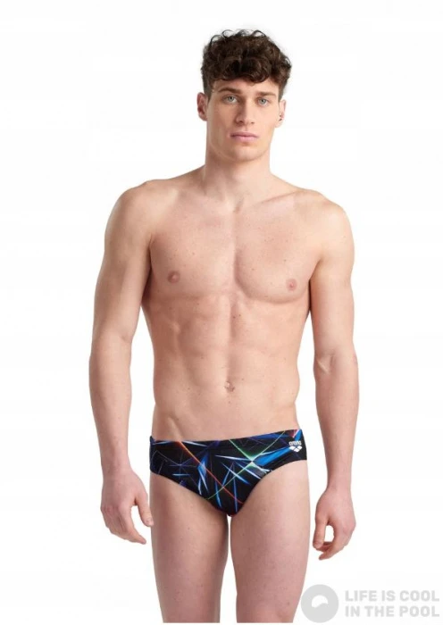 Arena Men Swim Brief Allover Black/Multi 5 Arena Men Swim Brief Allover Black/Multi - Image 3