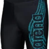 Arena Men Swim Mid Jammer Graphic Black -Swimming Equipment Store arena men swim mid jammer graphic black original