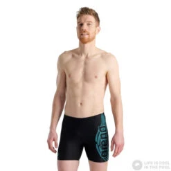 Arena Men Swim Mid Jammer Graphic Black 10 Arena Men Swim Mid Jammer Graphic Black -Swimming Equipment Store arena men swim mid jammer graphic black original 2