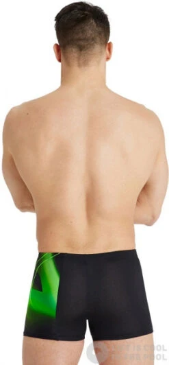 Arena Men Swim Short Placement Black/Soft Green -Swimming Equipment Store arena men swim short placement black soft green original 2