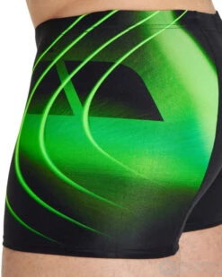 Arena Men Swim Short Placement Black/Soft Green -Swimming Equipment Store arena men swim short placement black soft green original 3