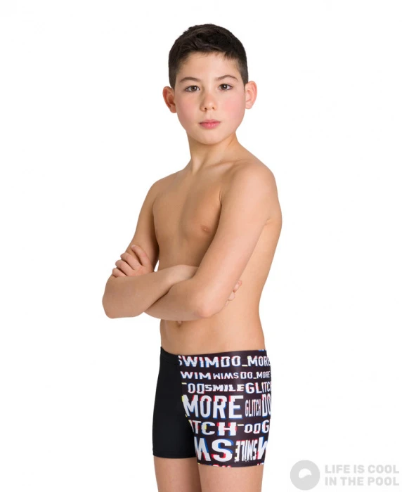 Arena Neon Glitch Short Junior Black/Multi 4 Arena Neon Glitch Short Junior Black/Multi - Image 2