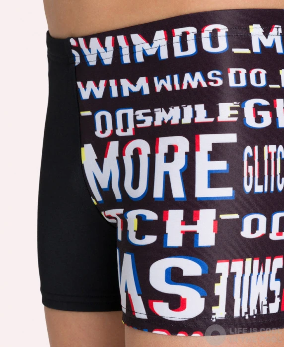 Arena Neon Glitch Short Junior Black/Multi 6 Arena Neon Glitch Short Junior Black/Multi - Image 4