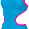 Arena One Biglogo One Piece Turquoise/Fluo Pink -Swimming Equipment Store arena one biglogo one piece turquoise fluo pink original