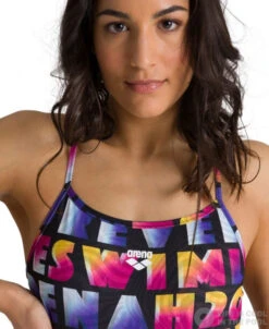 Arena Pop Reversible Challenge Back One Piece Black/Multi 13 Arena Pop Reversible Challenge Back One Piece Black/Multi -Swimming Equipment Store arena pop reversible challenge back one piece black multi original 3