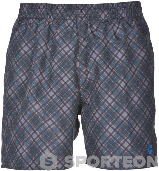 Arena Printed Check 2 Boxer Grey/Turquoise 4 Arena Printed Check 2 Boxer Grey/Turquoise - Image 2